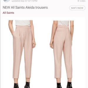 All saints dusty rose pants